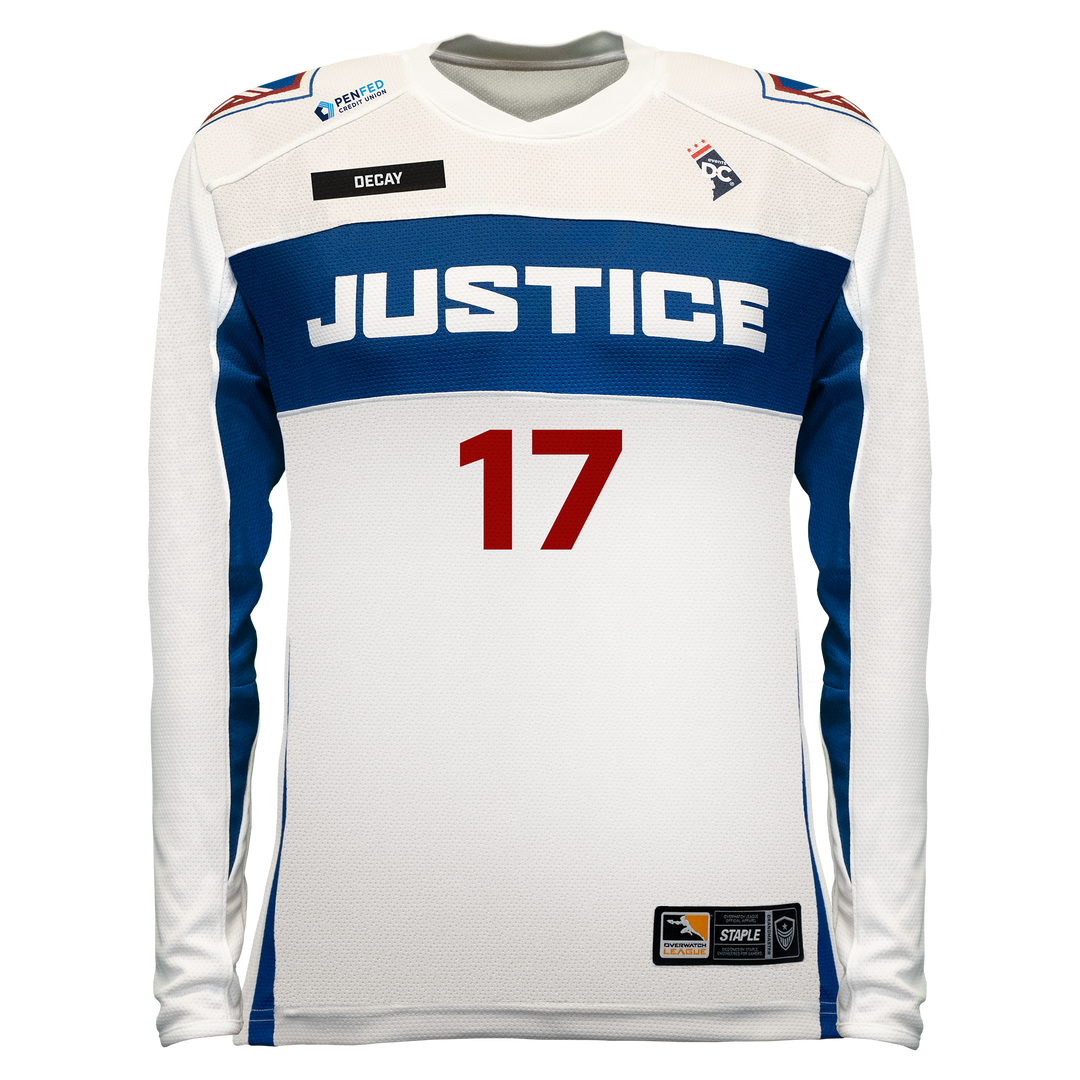 Washington Justice Staple 2021 Away Player Long Sleeve Jersey