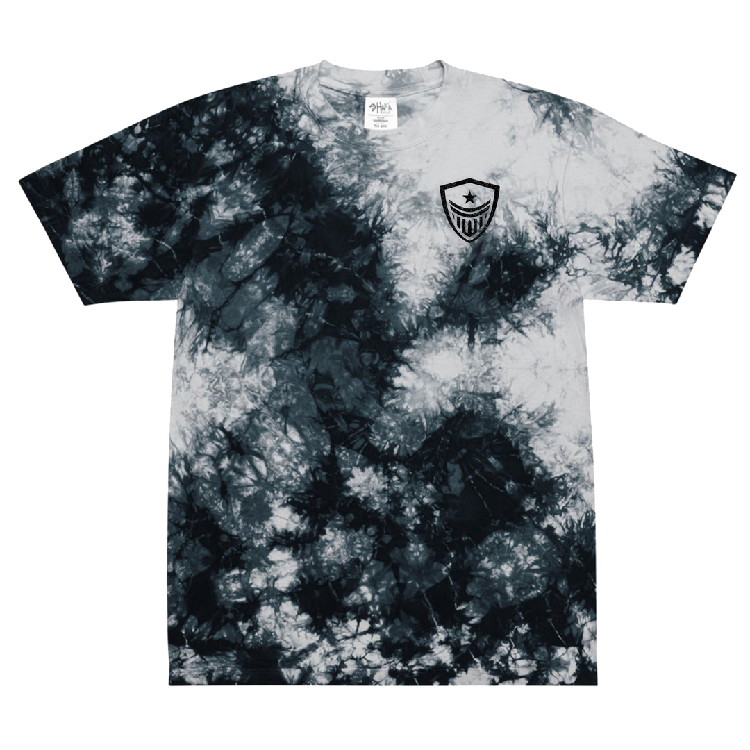 Justice Shield Oversized Tie-Dye Tee